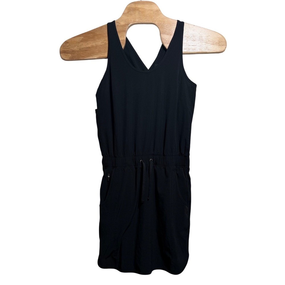 Patagonia Fleetwith Dress Black Sleeveless Crossover Back 58335 Small